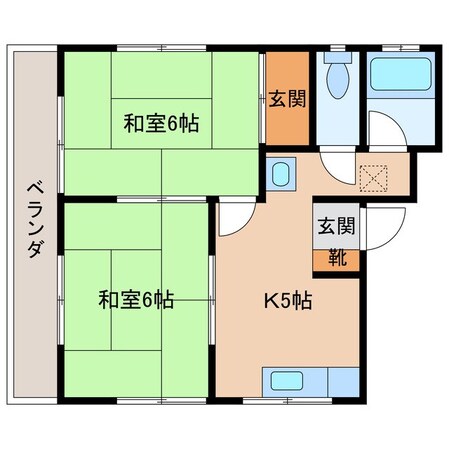 田中マンションの物件間取画像